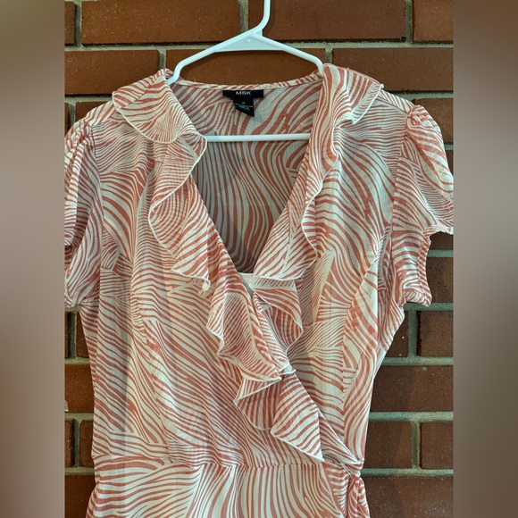 MSK Ruffle Faux Wrap Dress - Picture 5 of 12